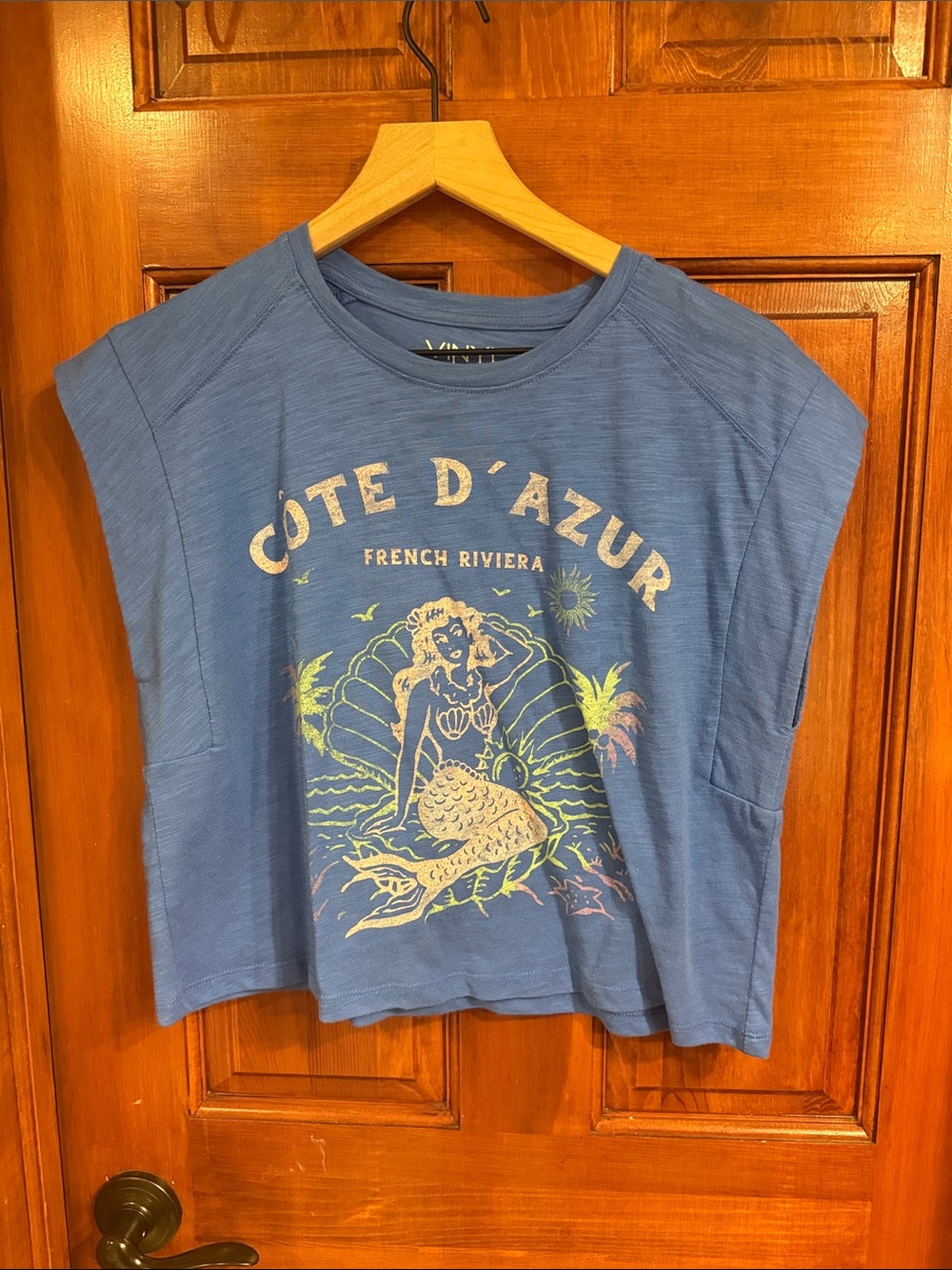 Women’s Blue 'Côte D'Azur' Graphic Tee
